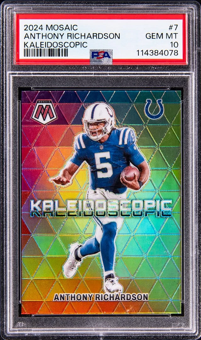 2024 Panini Mosaic Anthony Richardson Kaleidoscope #7 card image