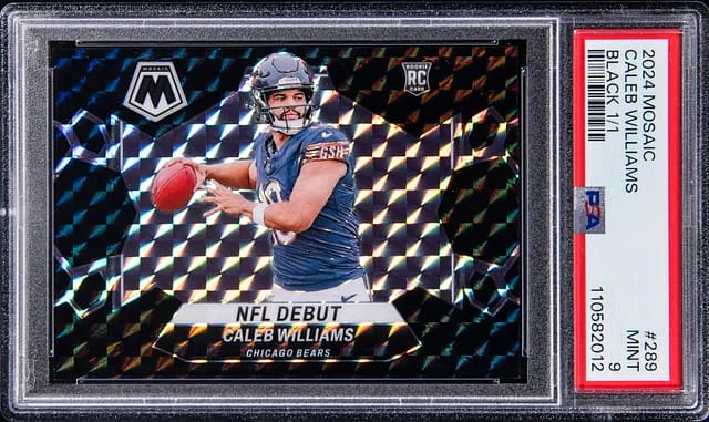 2024 Panini Mosaic Caleb Williams Black #289 card image