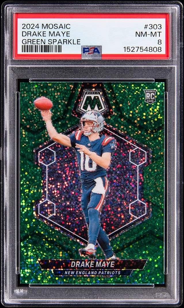 2024 Panini Mosaic Drake Maye Genesis #303 card image