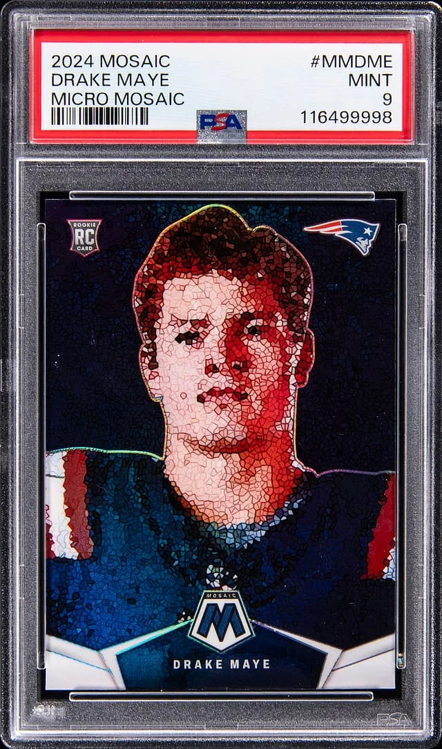 2024 Panini Mosaic Drake Maye Micro Mosaic #MM-DME card image