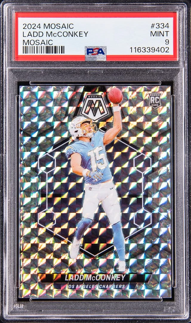2024 Panini Mosaic Ladd McConkey Mosaic #334 card image