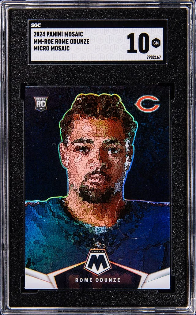 2024 Panini Mosaic Rome Odunze Micro Mosaic #MM-ROE card image