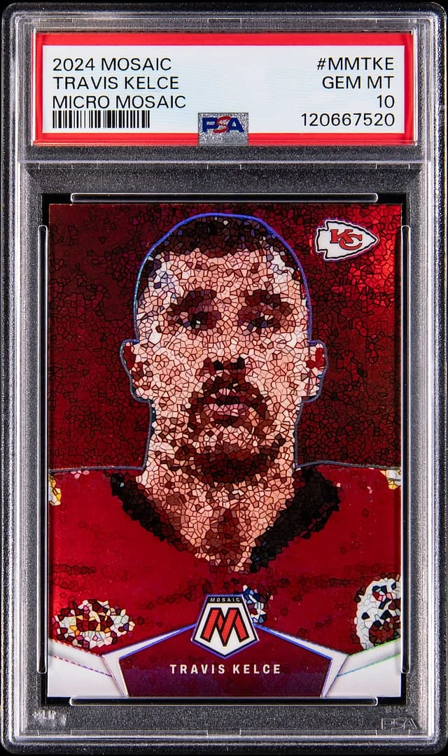 2024 Panini Mosaic Travis Kelce Micro Mosaic #MM-TKE card image