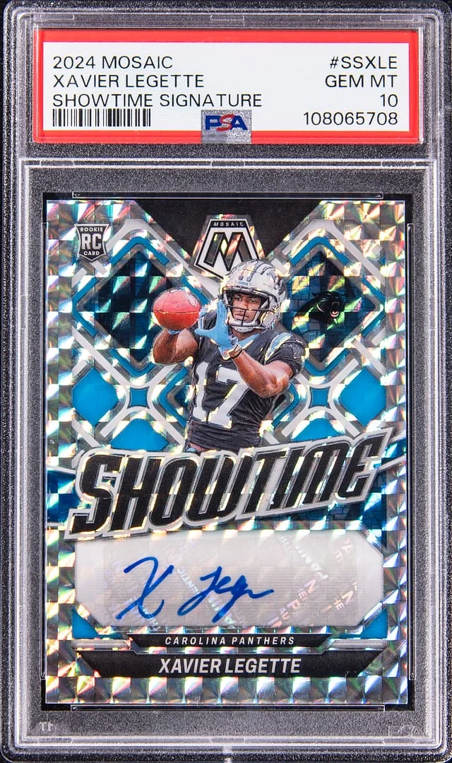 2024 Panini Mosaic Xavier Legette Showtime Signature #SS-XLE card image