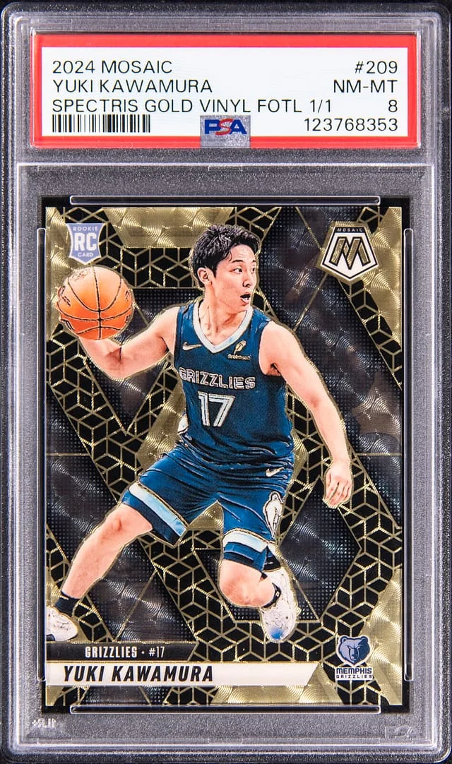 2024 Panini Mosaic Yuki Kawamura Spectris Gold Vinyl FOTL #209 card image
