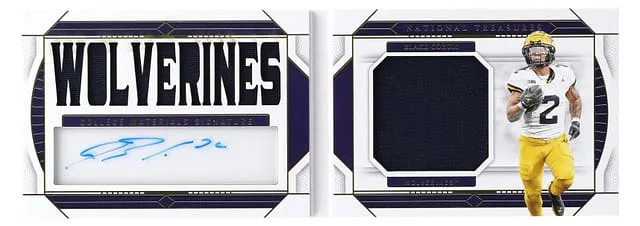 2024 Panini National Treasures Blake Corum Collegiate College Materials Signature #CMS-BCM card image
