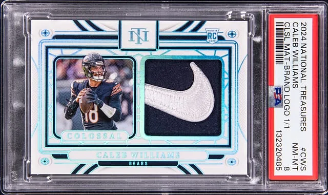 2024 Panini National Treasures Caleb Williams Colossal Material Brand Logo #CM-CWS card image