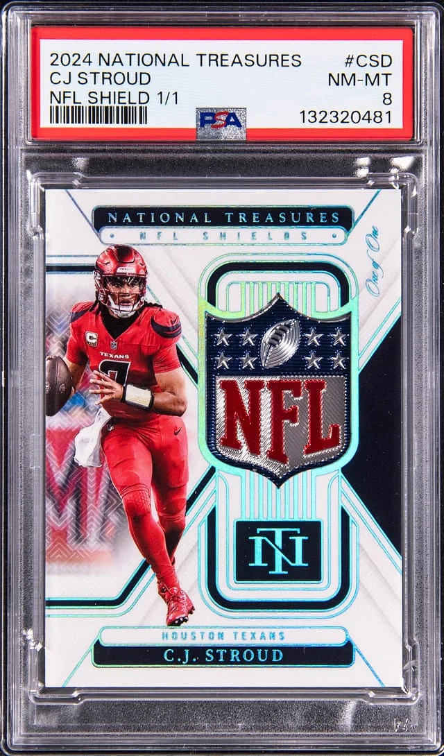 2024 Panini National Treasures C.J. Stroud NFL Shield #NFL-CSD card image