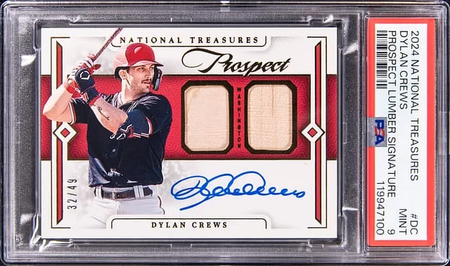 2024 Panini National Treasures Dylan Crews Prospect Lumber Signature #PLS-DC card image