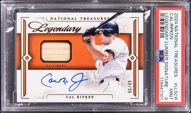 2024 Panini National Treasures Legendary Lumber #no-number card image