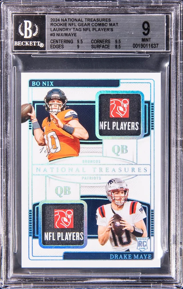 2024 Panini National Treasures NFL Gear Combo Material Laundry #no-number card image