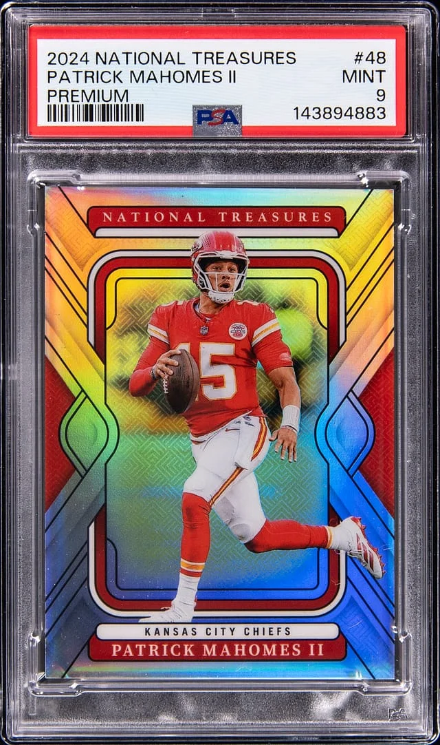 2024 Panini National Treasures Patrick Mahomes II Premium #48 card image