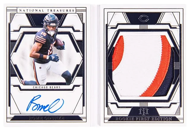 2024 Panini National Treasures Rome Odunze First Edition Booklet #REFS-ROE card image