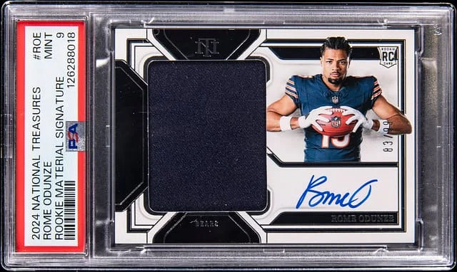 2024 Panini National Treasures Rome Odunze Material Signature #RMS-ROE card image