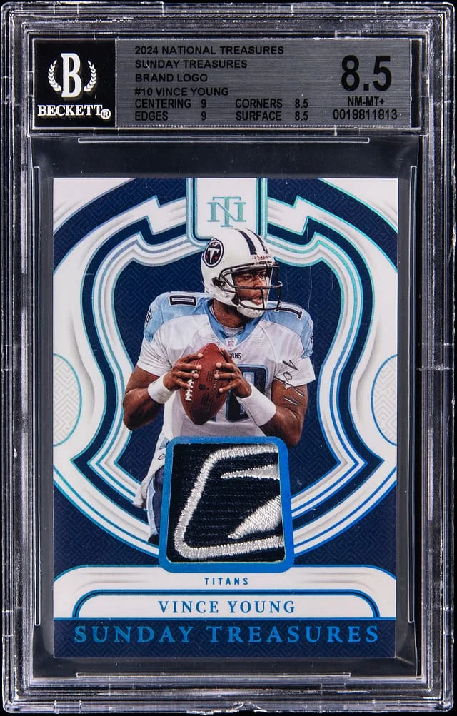 2024 Panini National Treasures Vince Young Sunday Treasures Brand Logo #ST-VYG card image