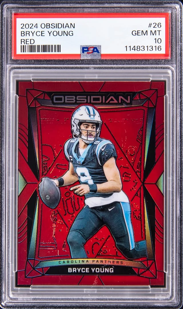 2024 Panini Obsidian Bryce Young Red #26 card image