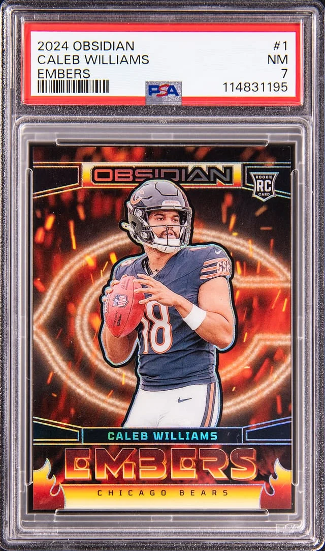 2024 Panini Obsidian Caleb Williams Embers #1 card image