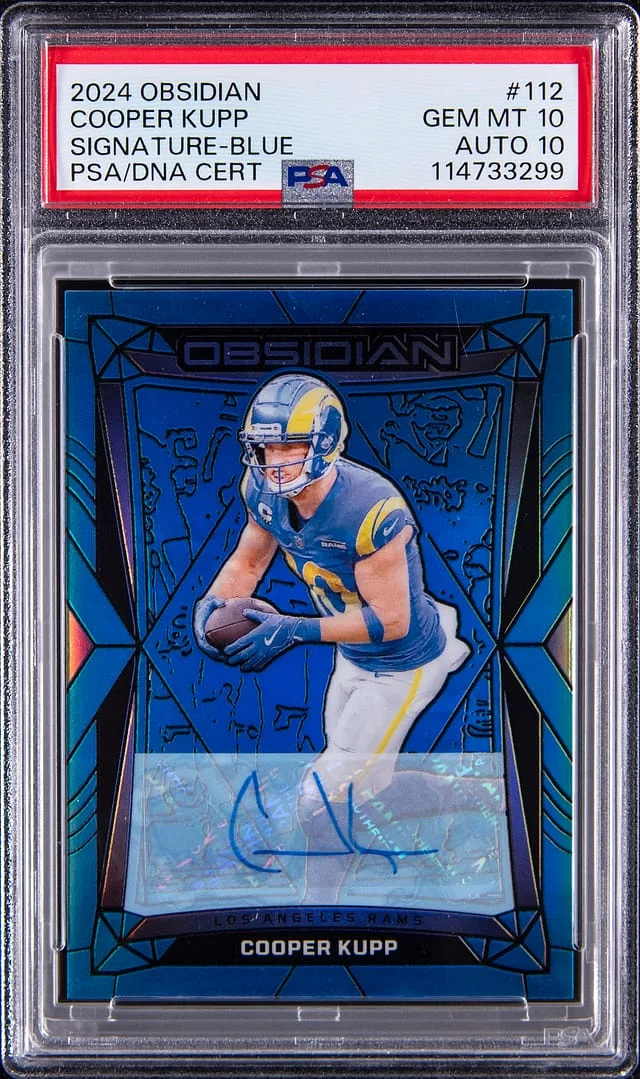 2024 Panini Obsidian Cooper Kupp Signature Blue #112 card image