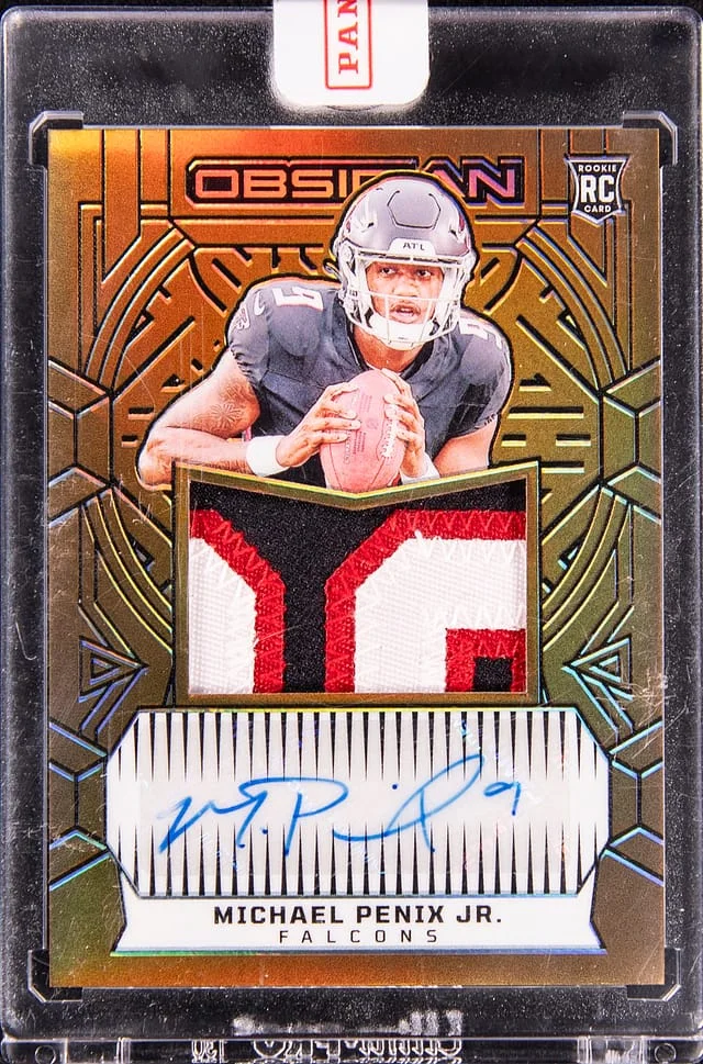2024 Panini Obsidian Michael Penix Jr. #RJJ-MPJ card image