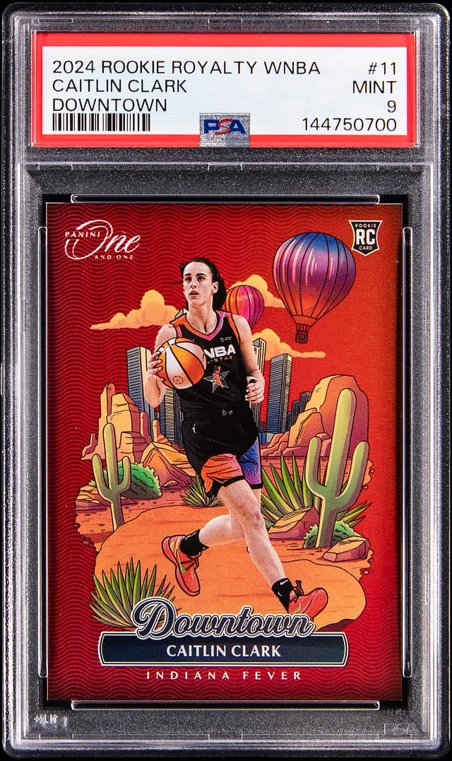 2024 Panini One and One Caitlin Clark Royalty WNBA Downtown #11 card image
