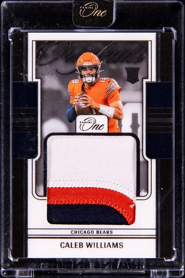 2024 Panini One Originals OOP-CWS Caleb Williams Patch - Panini Encased #no-number card image