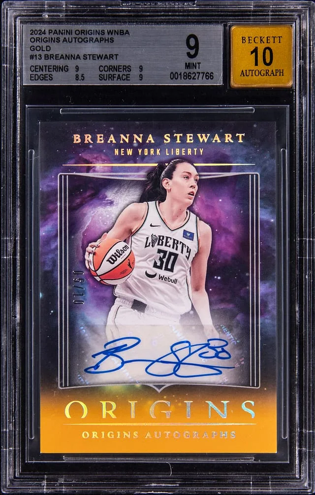 2024 Panini Origins Breanna Stewart WNBA Origins Autographs Gold #13 card image