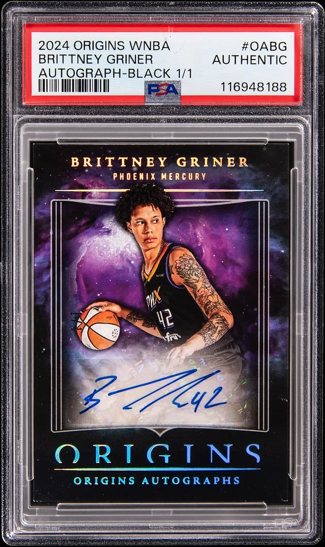 2024 Panini Origins Brittney Griner WNBA Autograph Black #OABG card image