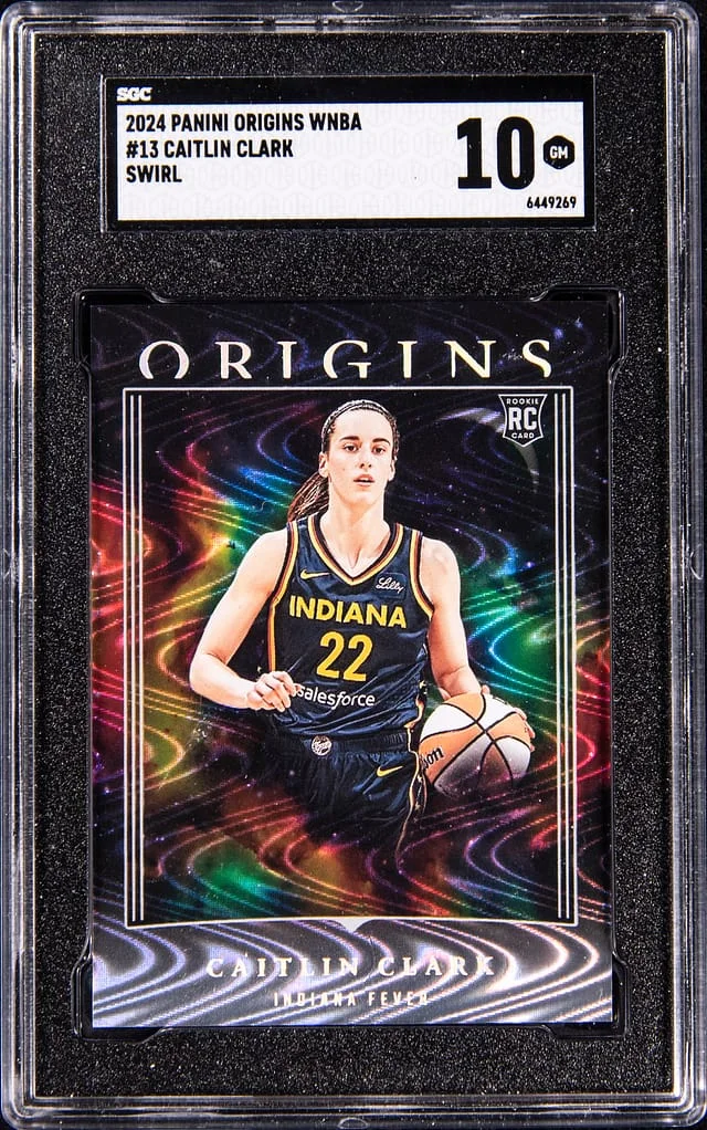 2024 Panini Origins Caitlin Clark WNBA Swirl #13 card image