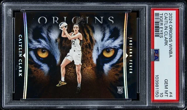 2024 Panini Origins Caitlin Clark WNBA Tiger Eyes #4 card image