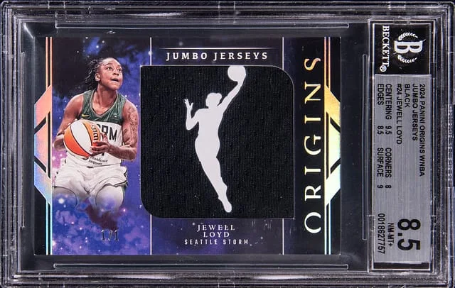2024 Panini Origins Jewell Loyd WNBA Jumbo Jerseys Black #24 card image