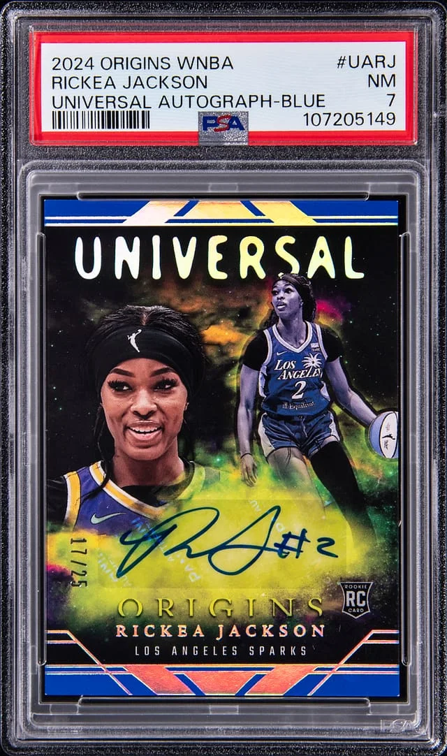 2024 Panini Origins Rickea Jackson WNBA Universal Autographs Blue #UA-RJ card image