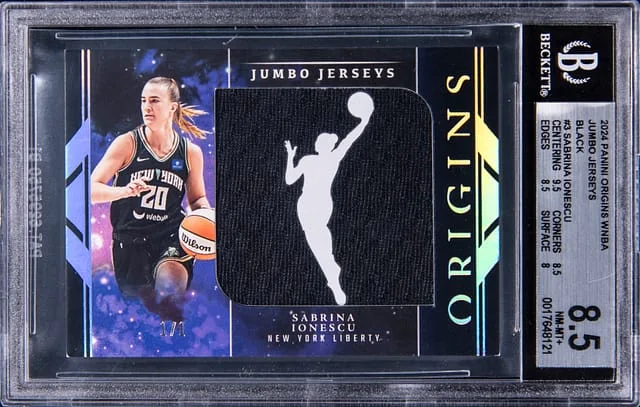 2024 Panini Origins Sabrina Ionescu WNBA Jumbo Jerseys Black #JJ-SI card image