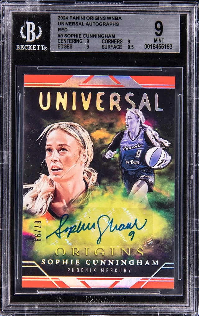 2024 Panini Origins Sophie Cunningham WNBA Universal Autographs Red #9 card image
