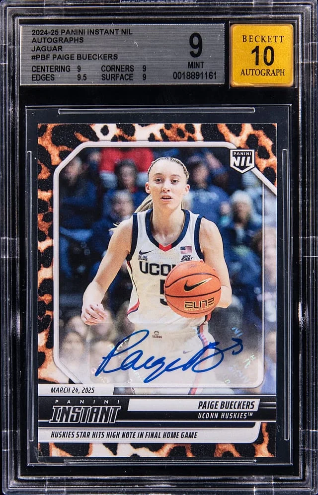 2024 Panini Paige Bueckers Instant NIL Jaguar #PBF card image