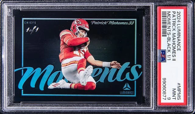 2024 Panini Patrick Mahomes II Luminance Moments Black #M-PMS card image