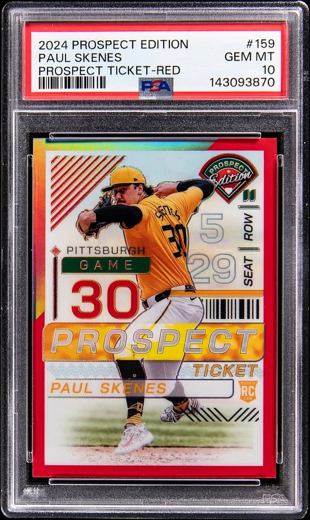 2024 Panini Paul Skenes Prospect Edition Prospect Ticket Red #159 card image