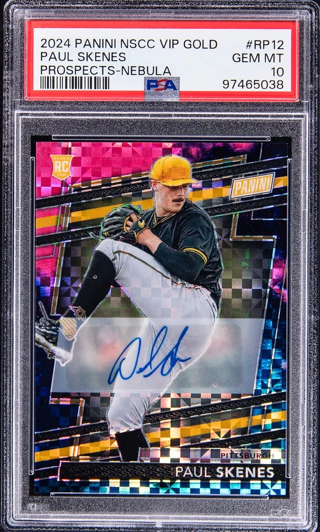 2024 Panini Paul Skenes NSCC VIP Gold Prospects Autograph Prizm #RP12 card image