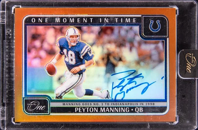 2024 Panini Peyton Manning One One Moment in Time #381 card image