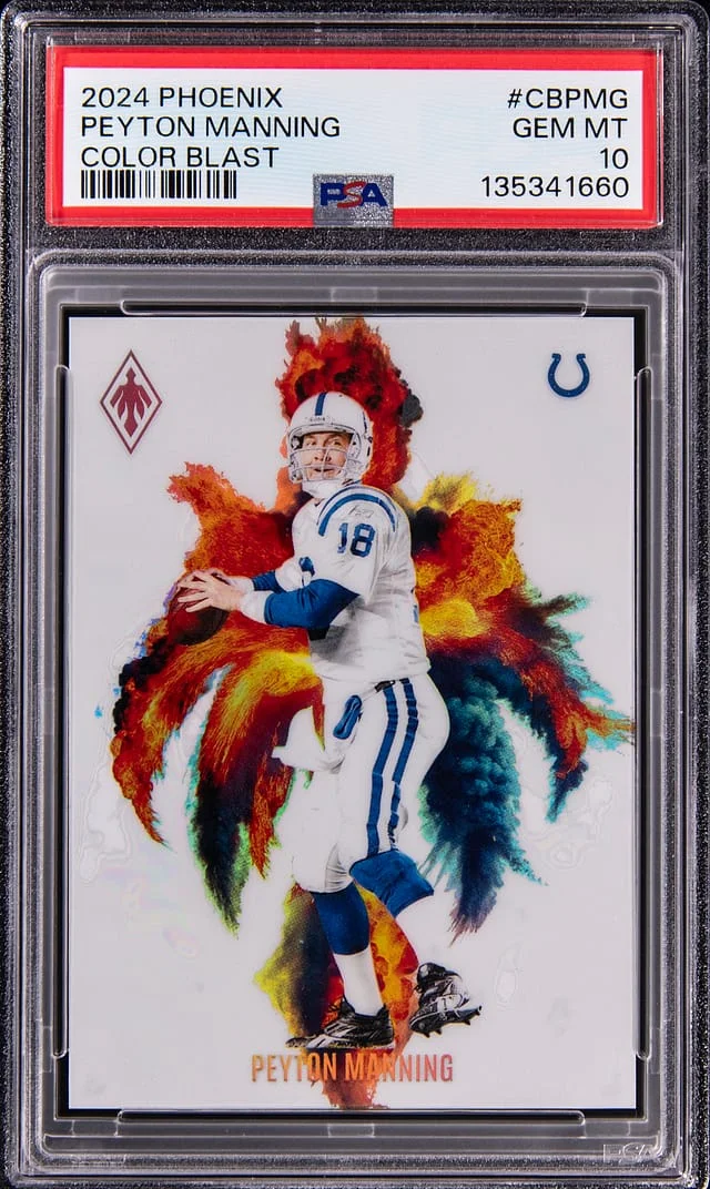 2024 Panini Peyton Manning Phoenix Color Blast #CB-PMG card image