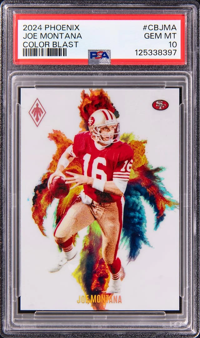 2024 Panini Phoenix Color Blast Joe Montana #no-number card image