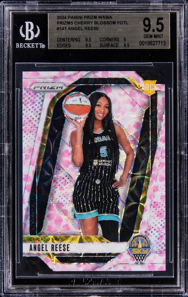 2024 Panini Prizm Angel Reese WNBA Prizms Cherry Blossom FOTL #147 card image