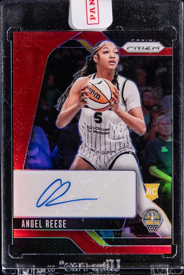 2024 Panini Prizm Angel Reese WNBA Signatures Red Prizm #SG-AR card image