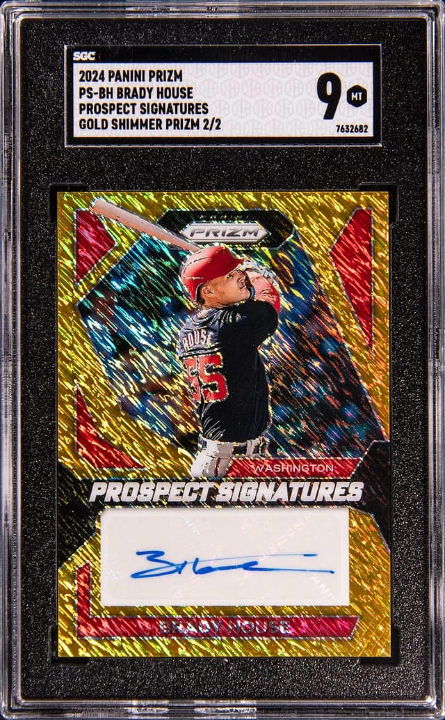 2024 Panini Prizm Brady House Prospect Signatures Gold Shimmer Prizm #PS-BH card image