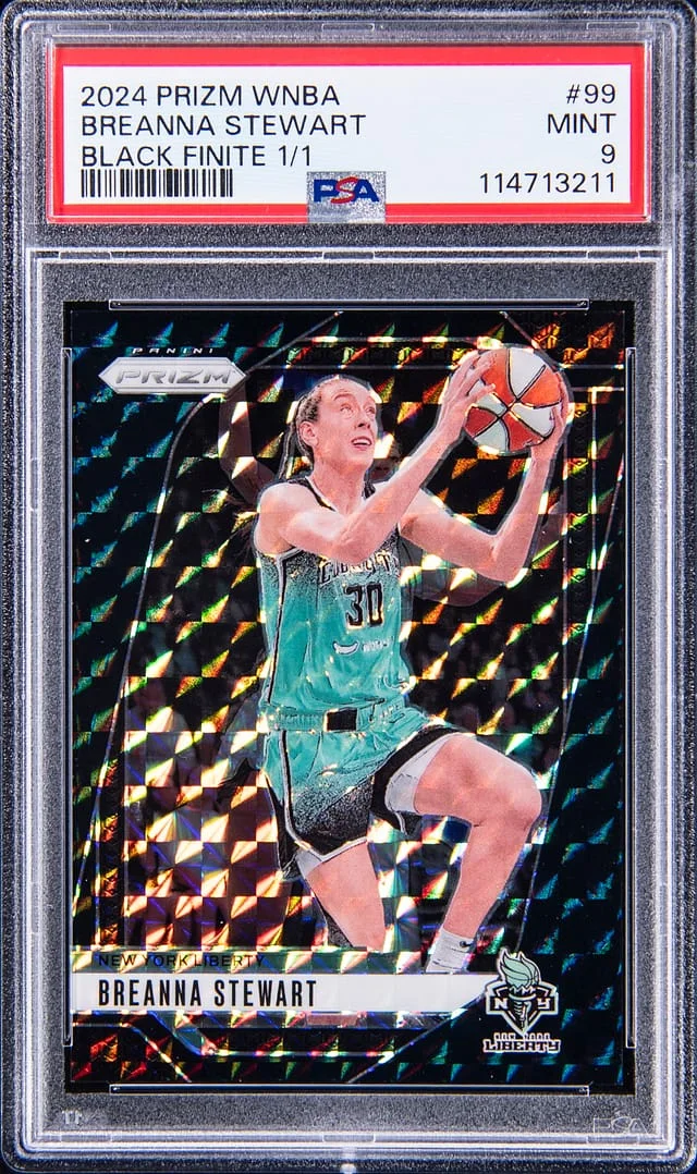 2024 Panini Prizm Breanna Stewart WNBA Black Finite Prizm #99 card image