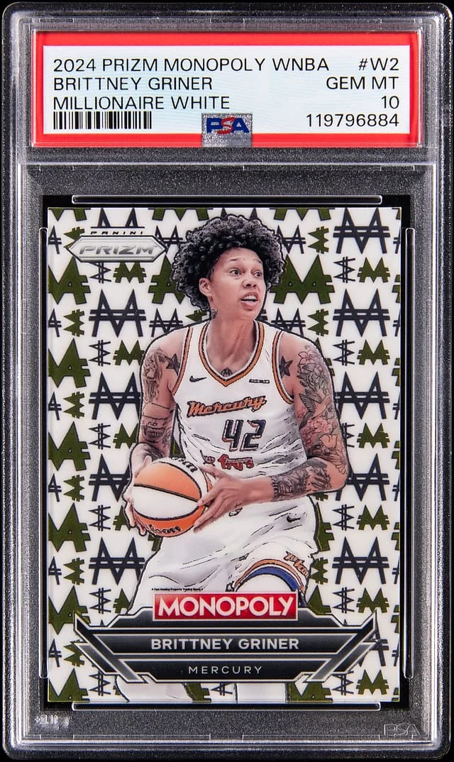 2024 Panini Prizm Brittney Griner Monopoly WNBA Millionaire White #W2 card image