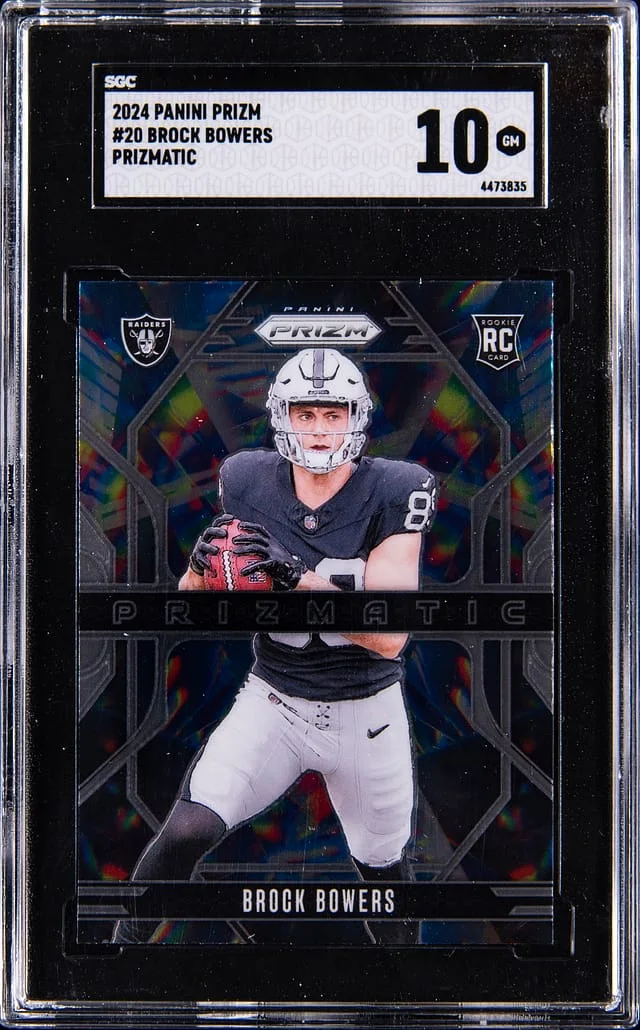 2024 Panini Prizm Brock Bowers Prizmatic #20 card image