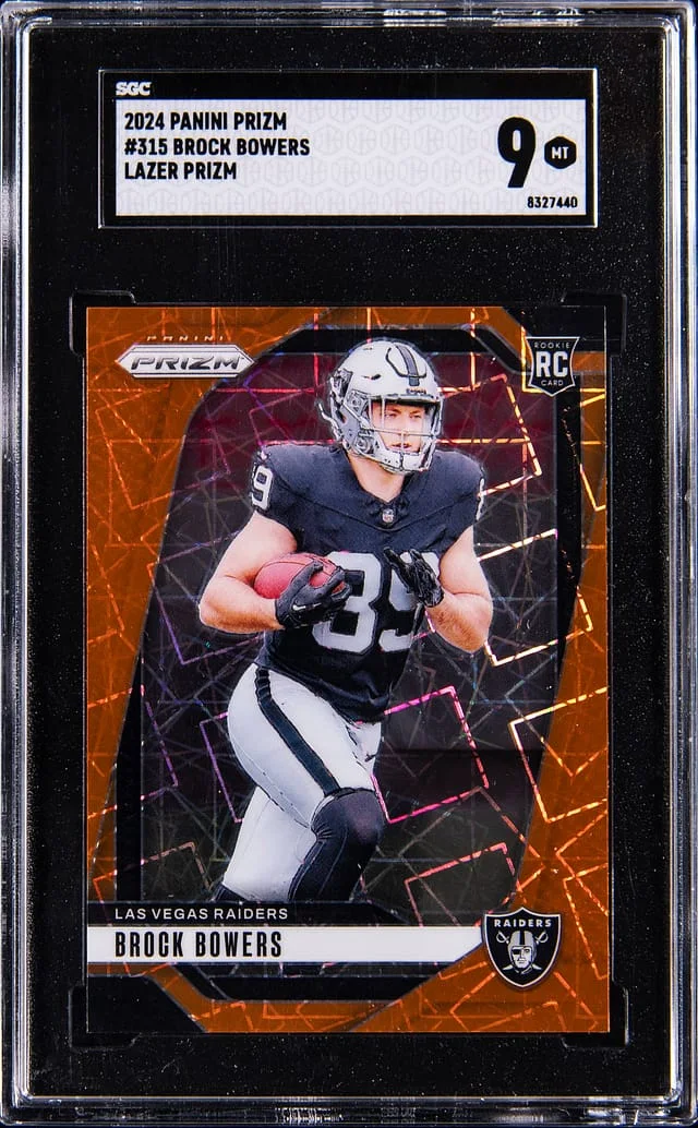 2024 Panini Prizm Brock Bowers Silver Prizm #315 card image