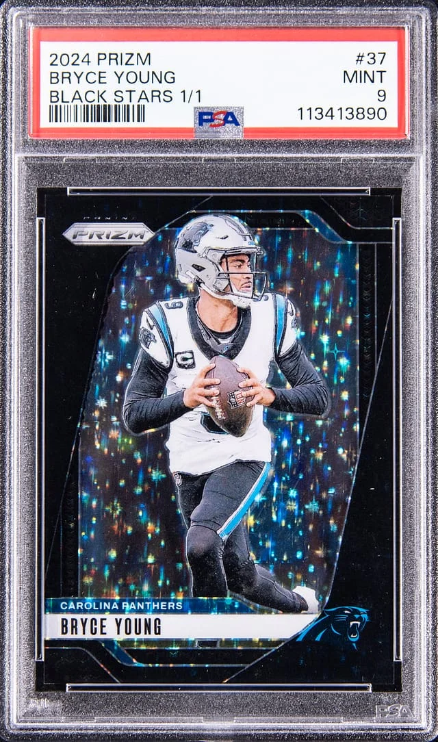 2024 Panini Prizm Bryce Young Black Stars #37 card image