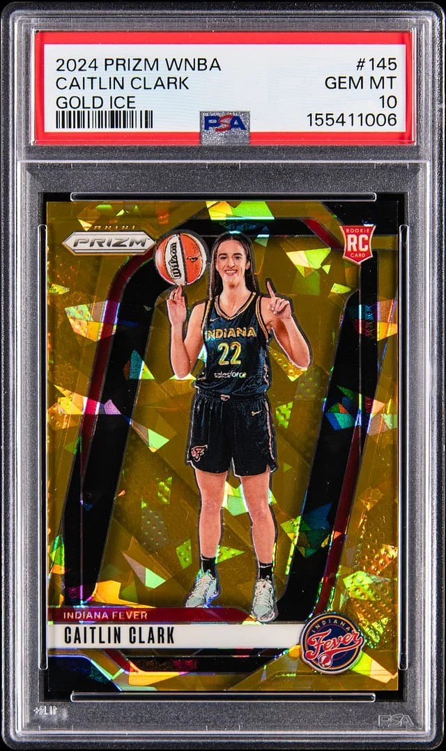 2024 Panini Prizm Caitlin Clark WNBA Black Finite Prizm #145 card image