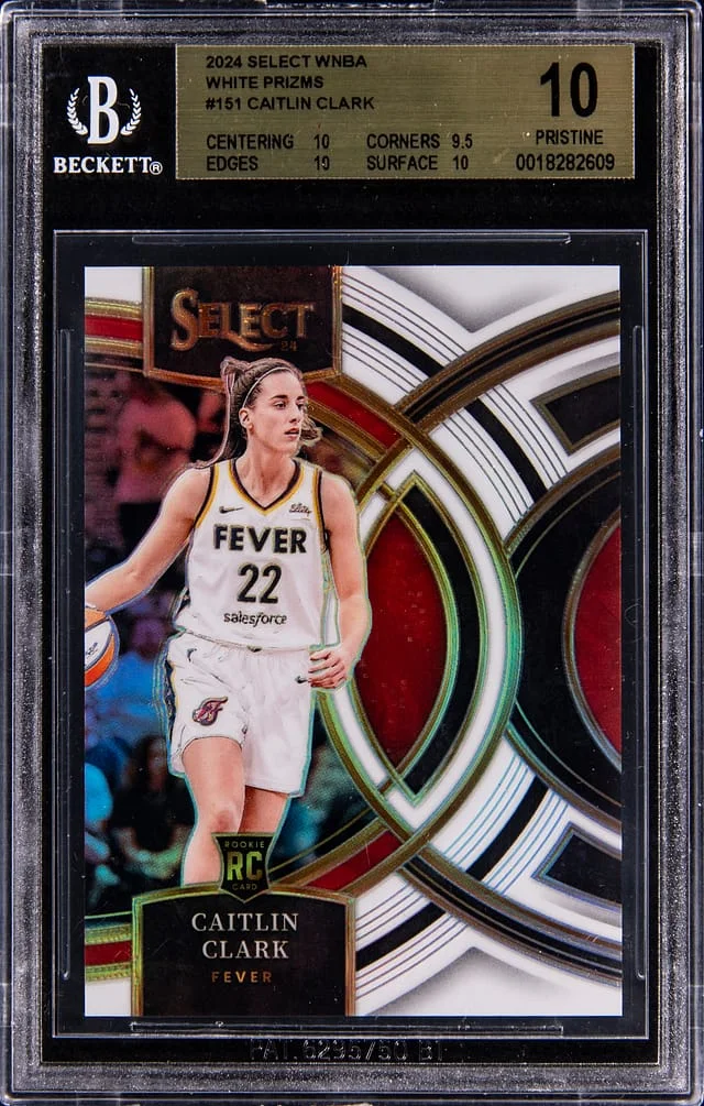 2024 Panini Prizm Caitlin Clark WNBA White Prizm #151 card image